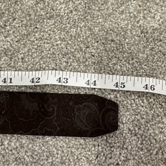 NWT Robert Graham Barlos II Belt Size 40 Woven Brown Tooled Leather Detail - Picture 7 of 10